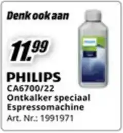 MediaMarkt Philips CA6700/22 Ontkalker speciaal Espressomachine aanbieding