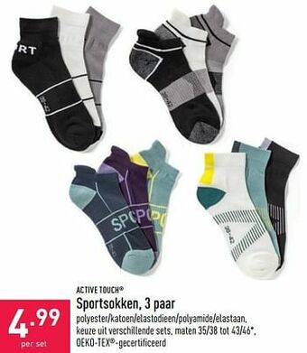 ALDI Sportsokken aanbieding