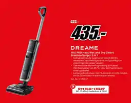 MediaMarkt Dreame H15 PRO Heat Wet and Dry Zwart Steelstofzuiger 2 in 1 aanbieding