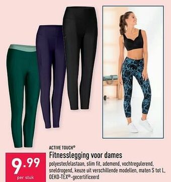 ALDI Fitnesslegging voor dames aanbieding
