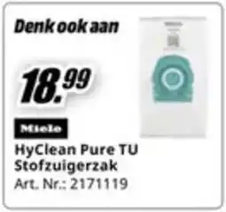 MediaMarkt HyClean Pure TU Stofzuigerzak aanbieding