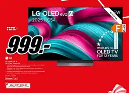 MediaMarkt LG OLED55C54LA OLED 4K Smart TV aanbieding