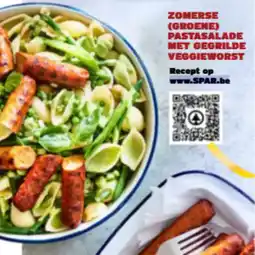 Spar Zomerse groene pastasalade met gegrilde veggieworst aanbieding