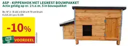 Horta ASP Kippenhok met Legnest Bouwpakket aanbieding
