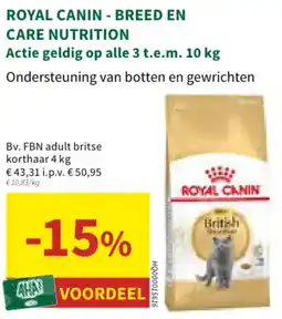 Horta Royal Canin Breed en Care Nutrition aanbieding