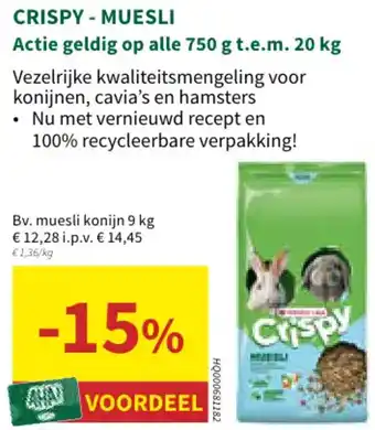 Horta Crispy Muesli aanbieding
