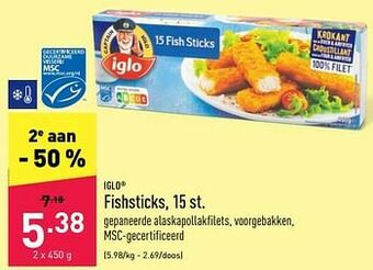 ALDI Fishsticks aanbieding