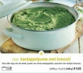 Bofrost Aardappelpuree met broccoli aanbieding