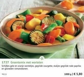 Bofrost Groentemix met wortelen aanbieding