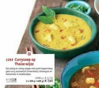 Currysoep op thaise wijze