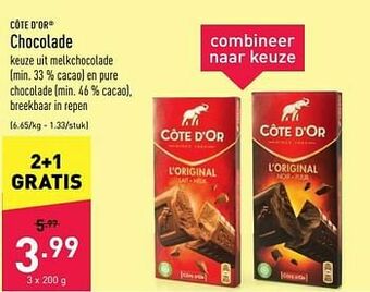 ALDI Chocolade aanbieding