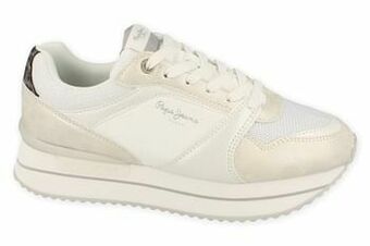 Berca Shoes Pepe Jeans Sneaker Rusper Eve - Wit aanbieding