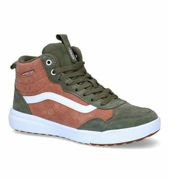 Torfs Vans Range Exp Hi Kaki/Cognac Hoge Sneakers aanbieding