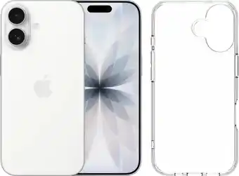 Coolblue Apple iPhone 17 512GB Wit + BlueBuilt Protective Back Cover Transparant aanbieding