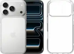 Coolblue Apple iPhone 17 Pro 512GB Zilver + BlueBuilt Protective Back Cover Transparant aanbieding