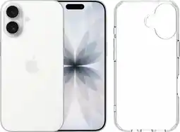 Coolblue Apple iPhone 17 512 Go Blanc + BlueBuilt Protective Back Cover Transparent aanbieding