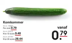 Sligro Komkommer aanbieding