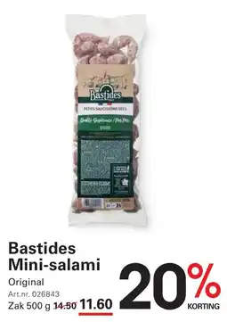 Sligro Bastides Mini-salami aanbieding