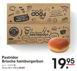 Sligro Pastridor Brioche hamburgerbun aanbieding