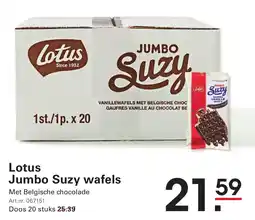 Sligro Lotus Jumbo Suzy wafels aanbieding