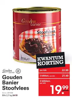 Sligro Gouden banier Stoofvlees aanbieding