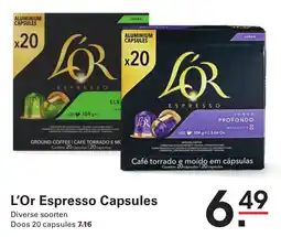 Sligro L'Or Espresso Capsules aanbieding
