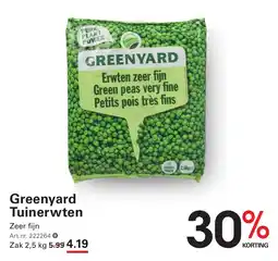 Sligro Greenyard Tuinerwten aanbieding
