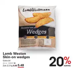 Sligro Lamb Weston Skin-on wedges aanbieding