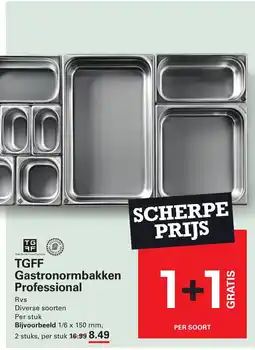 Sligro Tgff gastronormbakken professional aanbieding