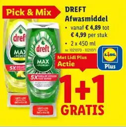 Lidl Dreft Afwasmiddel aanbieding