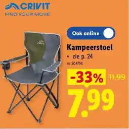 Lidl Crivit Kampeerstoel aanbieding