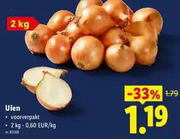 Lidl Uien aanbieding
