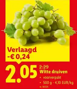 Lidl Witte Druiven aanbieding