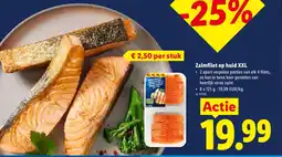 Lidl Zalmfilet op huid XXL aanbieding