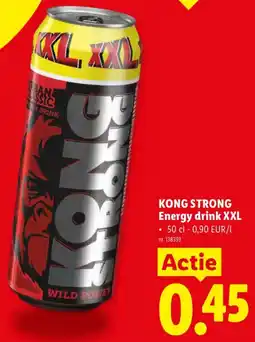 Lidl Kong Strong Energy Drink XXL aanbieding
