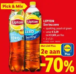 Lidl Lipton Ice Tea Zero aanbieding