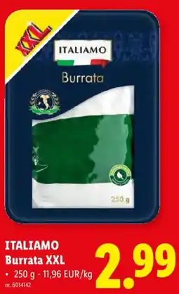 Lidl Italiamo Burrata XXL aanbieding