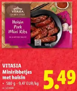 Lidl Vitasia Miniribbetjes met Hoisin aanbieding