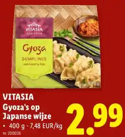 Lidl Vitasia Gyoza's op Japanse Wijze aanbieding