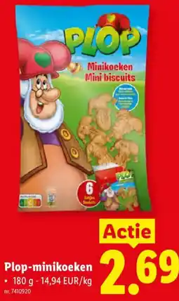 Lidl Plop Minikoeken aanbieding