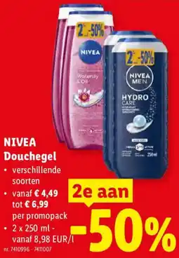 Lidl Nivea Douchegel aanbieding