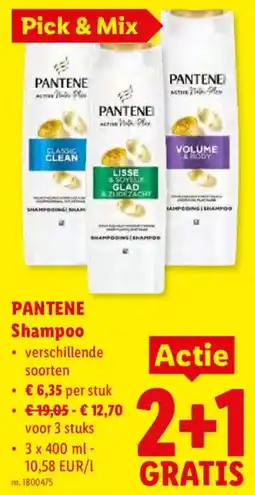 Lidl Pantene Shampoo aanbieding