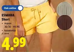 Lidl Esmara Short aanbieding