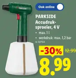 Lidl Parkside Accu Druksproeier, 4 V aanbieding