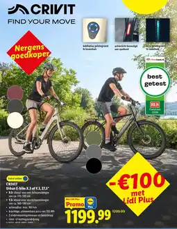 Lidl Crivit Urban E-bike X.3 of Y.3, 27,5" aanbieding