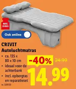 Lidl Crivit Autoluchtmatras aanbieding