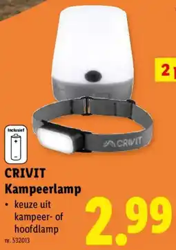Lidl Crivit Kampeerlamp aanbieding