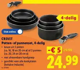 Lidl Crivit Potten of Pannenset, 4-delig aanbieding