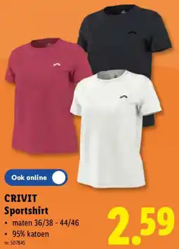 Lidl Crivit Sportshirt aanbieding