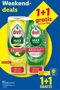 Lidl Dreft Afwasmiddel Max Power aanbieding